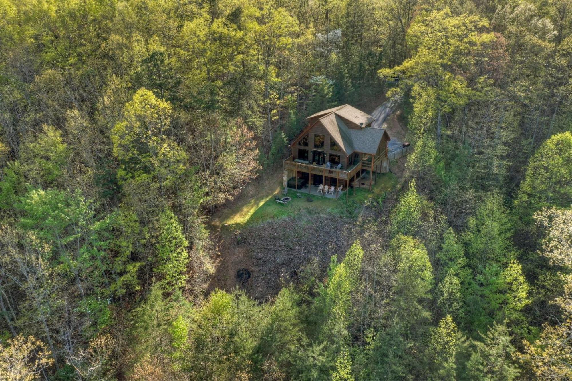 The View Sweeping Mountain Views Gas Fireplace Game Room Hot Tub Blue Ridge Exterior photo